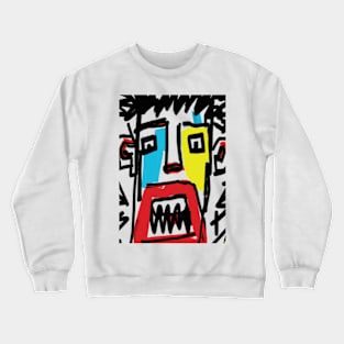 Beautiful Face Abstract Crewneck Sweatshirt